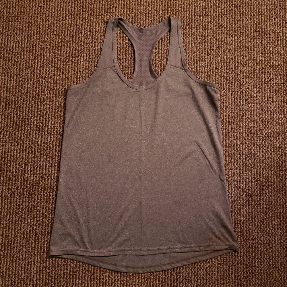 Xersion Performance Activewear Athletic Racerback Tank Top Gray Small